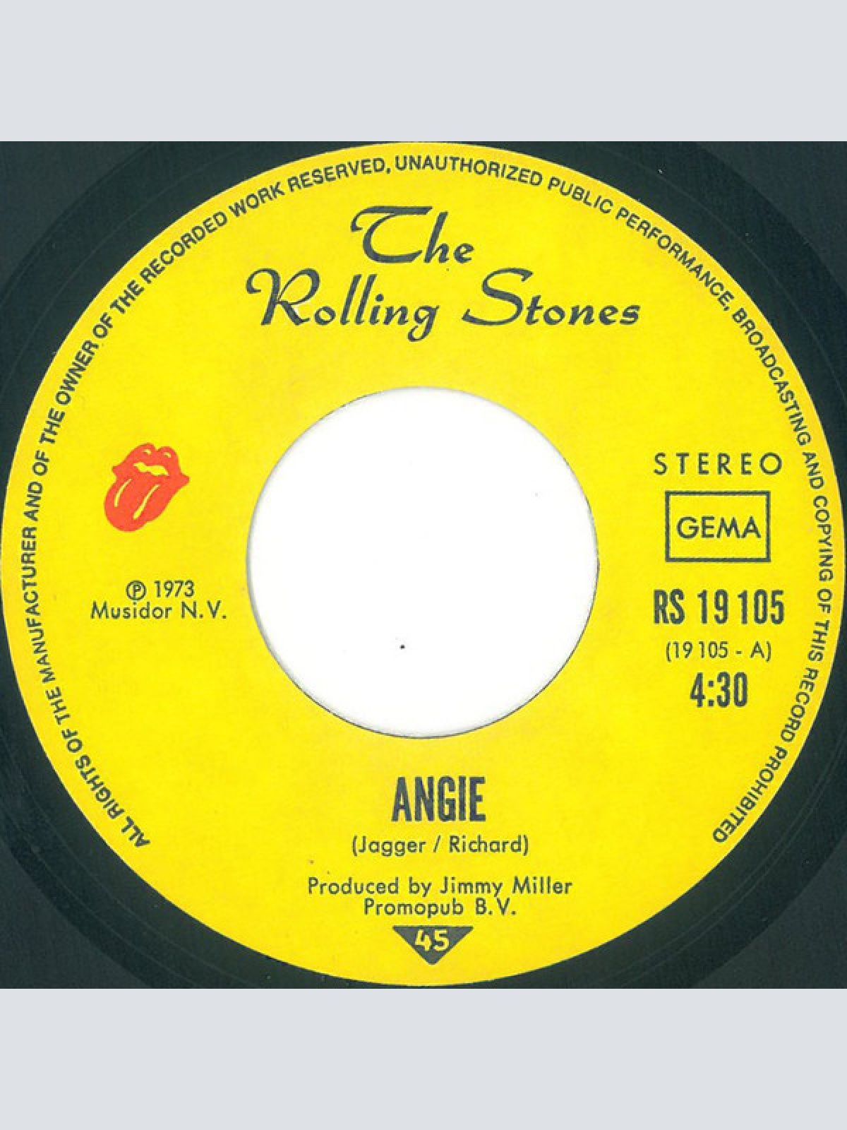 Vinyl / The Rolling Stones - Angie