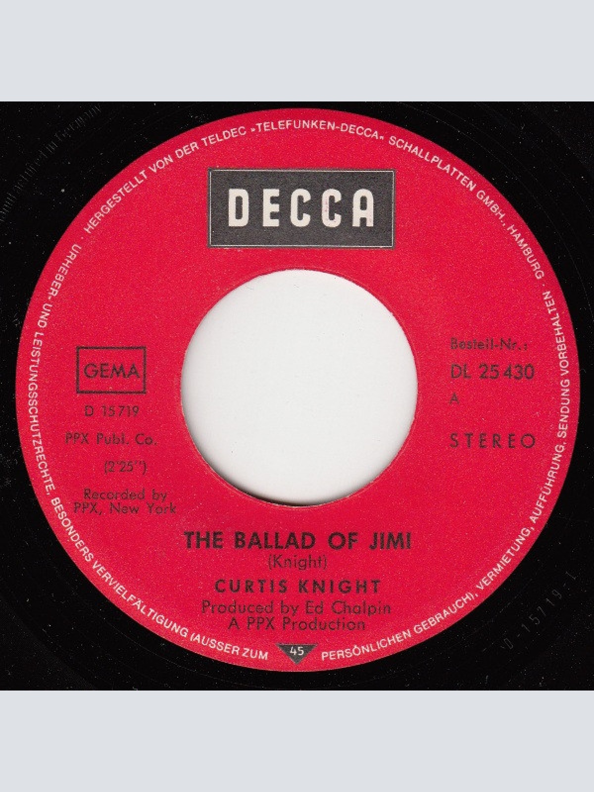 Vinyl / Jimi Hendrix And Curtis Knight - The Ballad Of Jimi