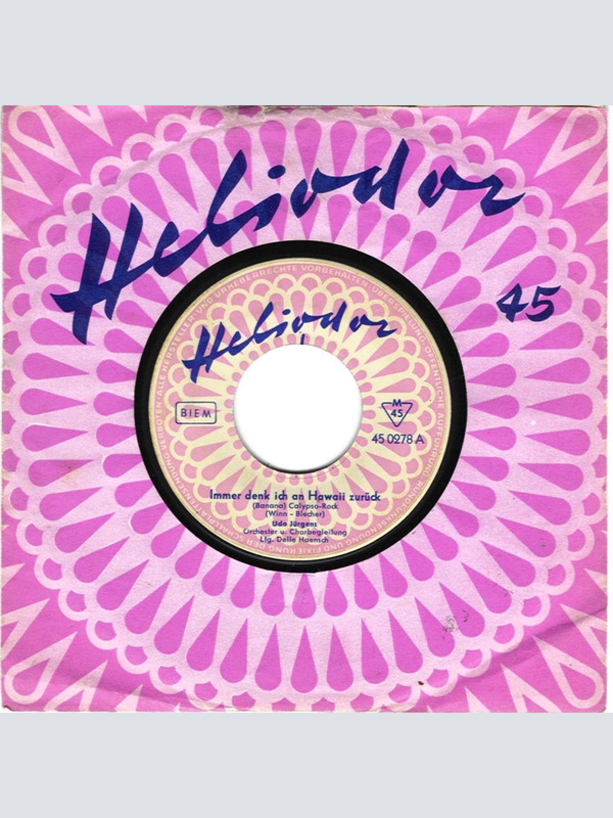 Vinyl / Udo Jürgens - Immer Denk Ich An Hawaii Zurück / Das Spiel Mit Der Liebe