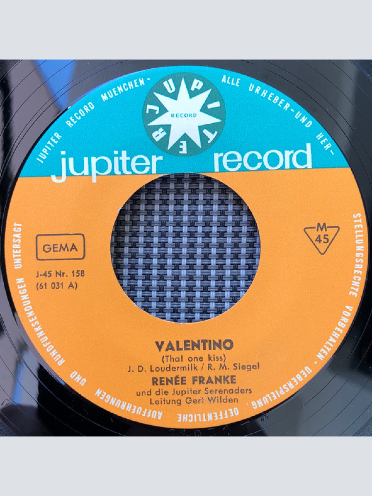 Vinyl / Renée Franke Und Die Jupiter Serenaders Ltg. Gert Wilden - Valentino / Peter - Wo Ist Mein Peter