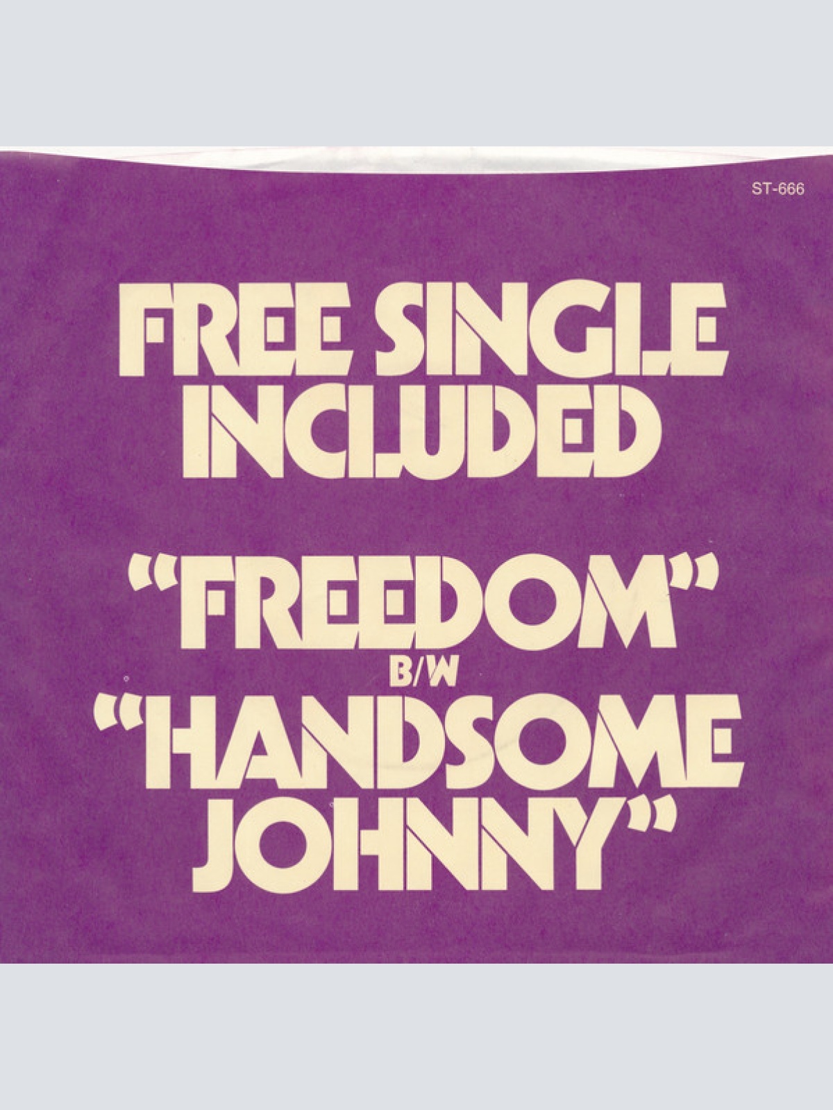 Vinyl / Richie Havens - Freedom / Handsome Johnny