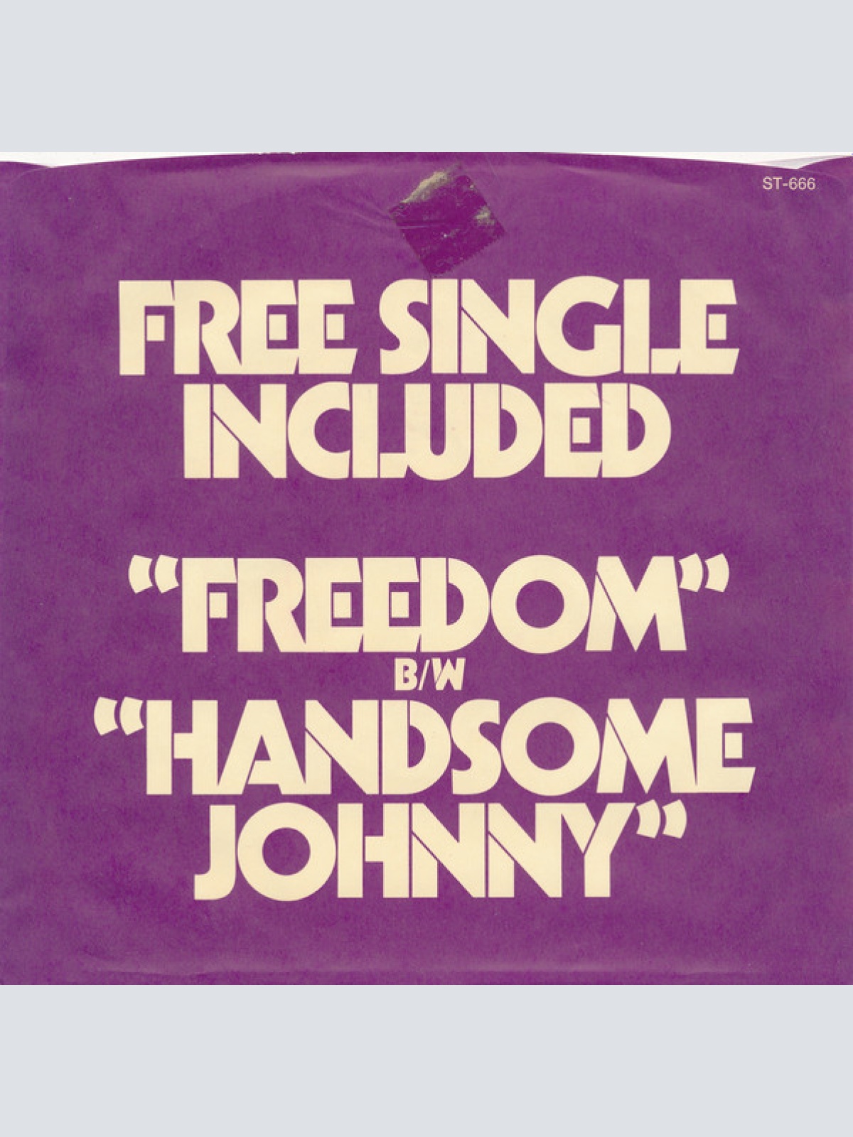 Vinyl / Richie Havens - Freedom / Handsome Johnny