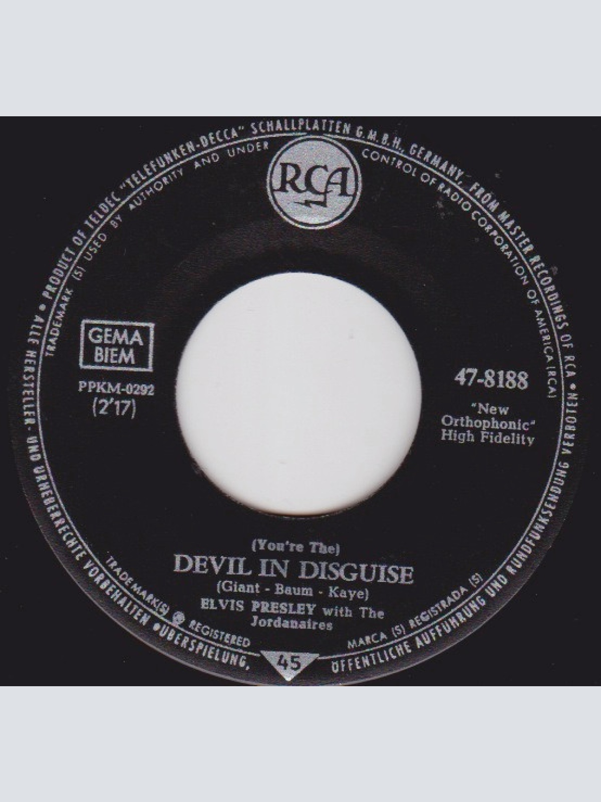 Vinyl / Elvis* - (You're The) Devil In Disguise