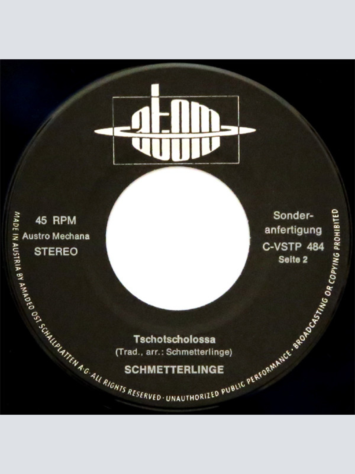 Vinyl / Schmetterlinge - Ein Neuer Song Von Und Mit Den Schmetterlingen