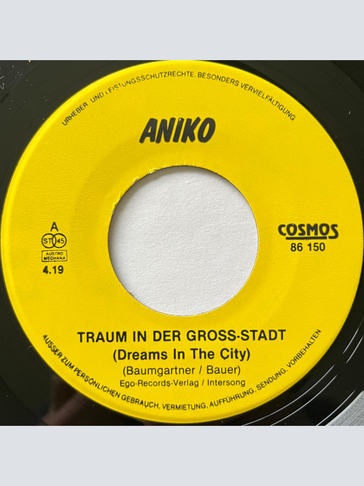 Vinyl / Aniko* - Traum In Der Großstadt