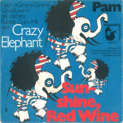 Vinyl / Crazy Elephant - Sunshine, Red Wine