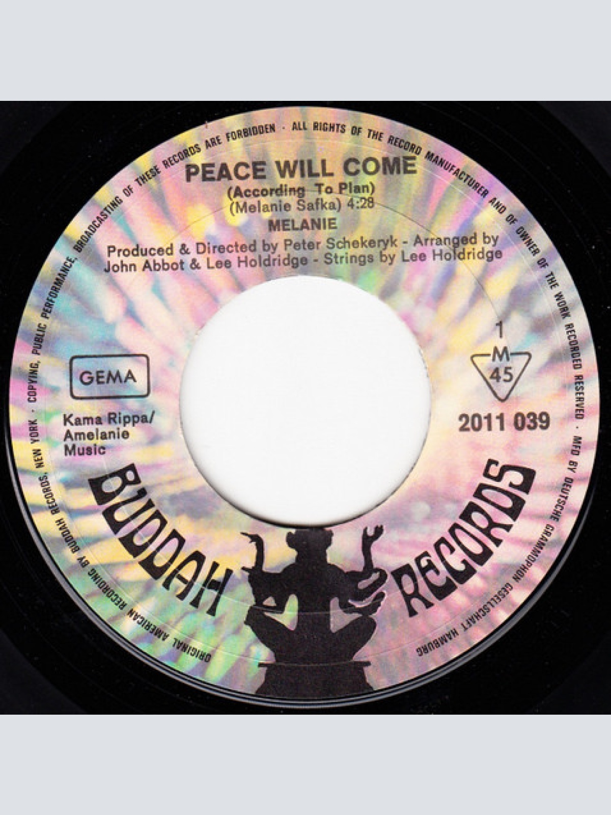 Vinyl / Melanie (2) - Peace Will Come (According To Plan)