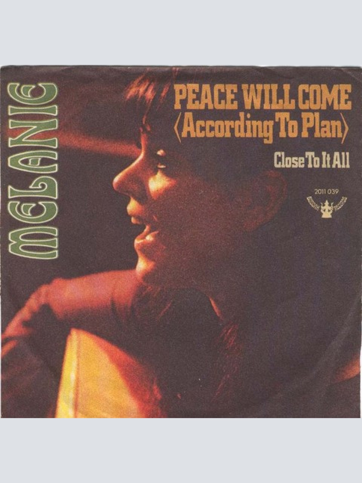 Vinyl / Melanie (2) - Peace Will Come (According To Plan)