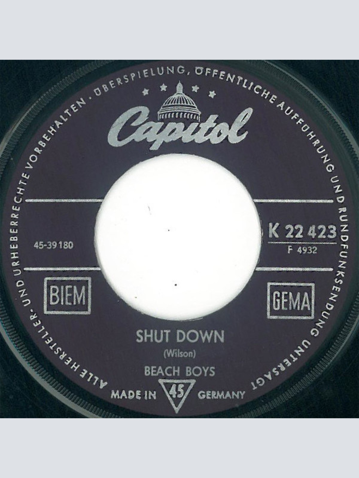 Vinyl / Beach Boys* - Surfin' U.S.A. / Shut Down