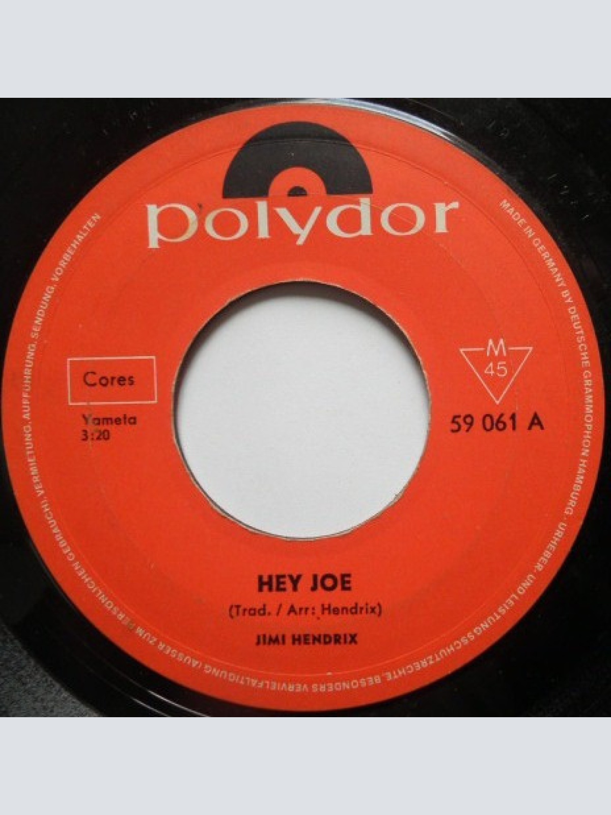 Vinyl / Jimi Hendrix - Hey Joe