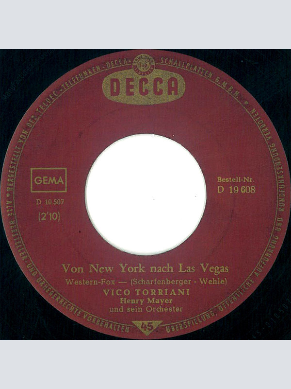 Vinyl / Vico Torriani - Aus Jedem Land Ein Souvenir (Oh Josefine)