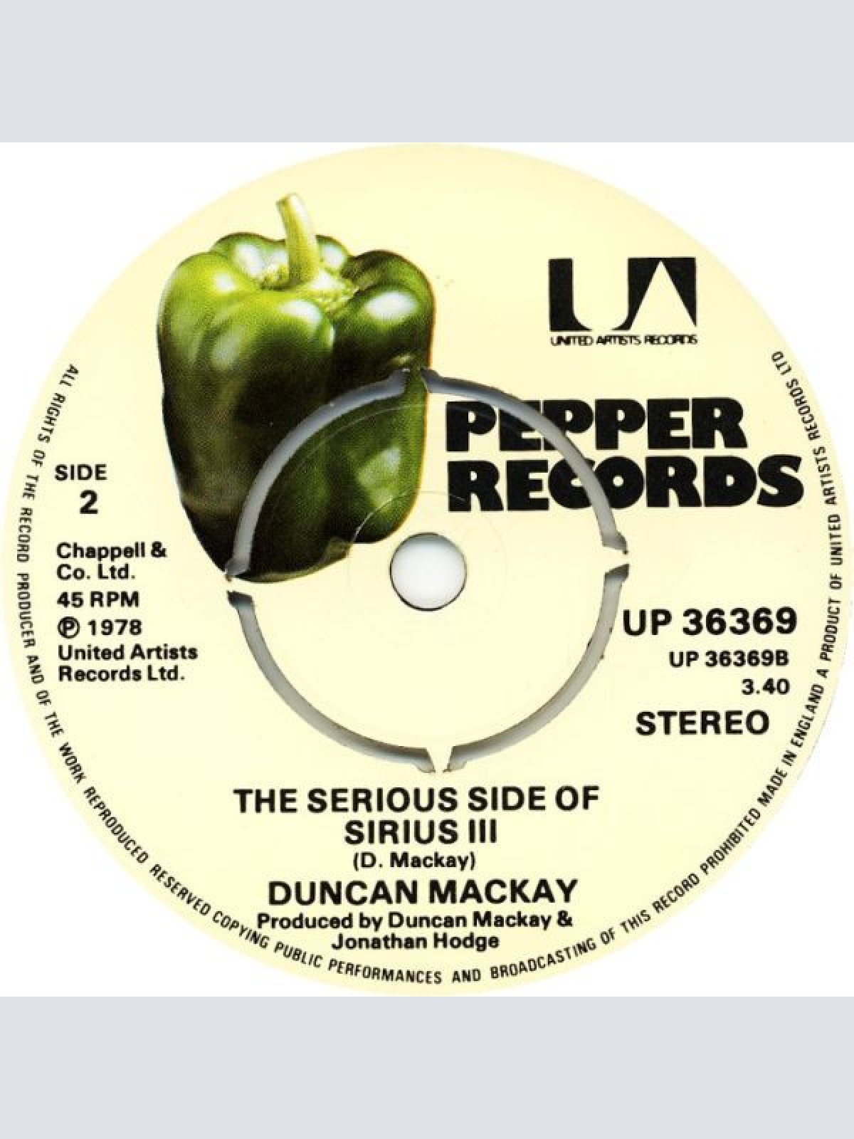 Vinyl / Duncan Mackay - Sirius III