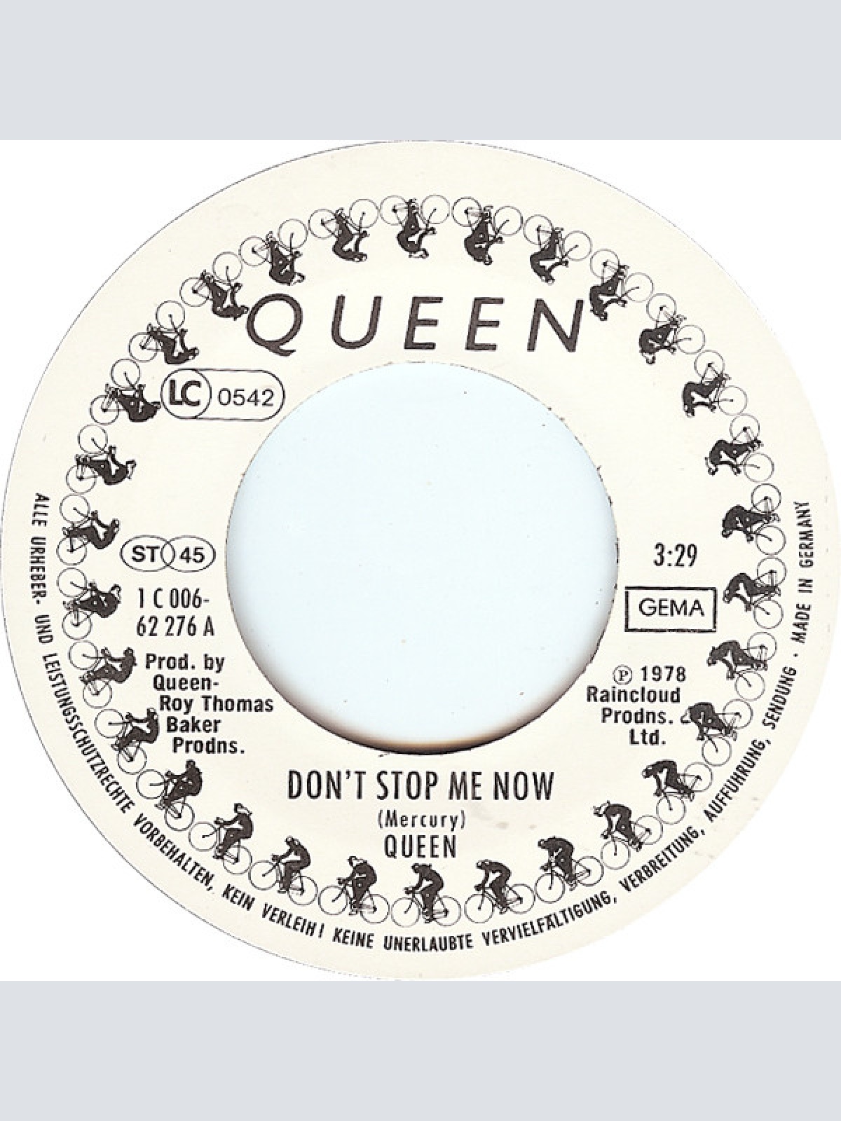 Vinyl / Queen - Don't Stop Me Now