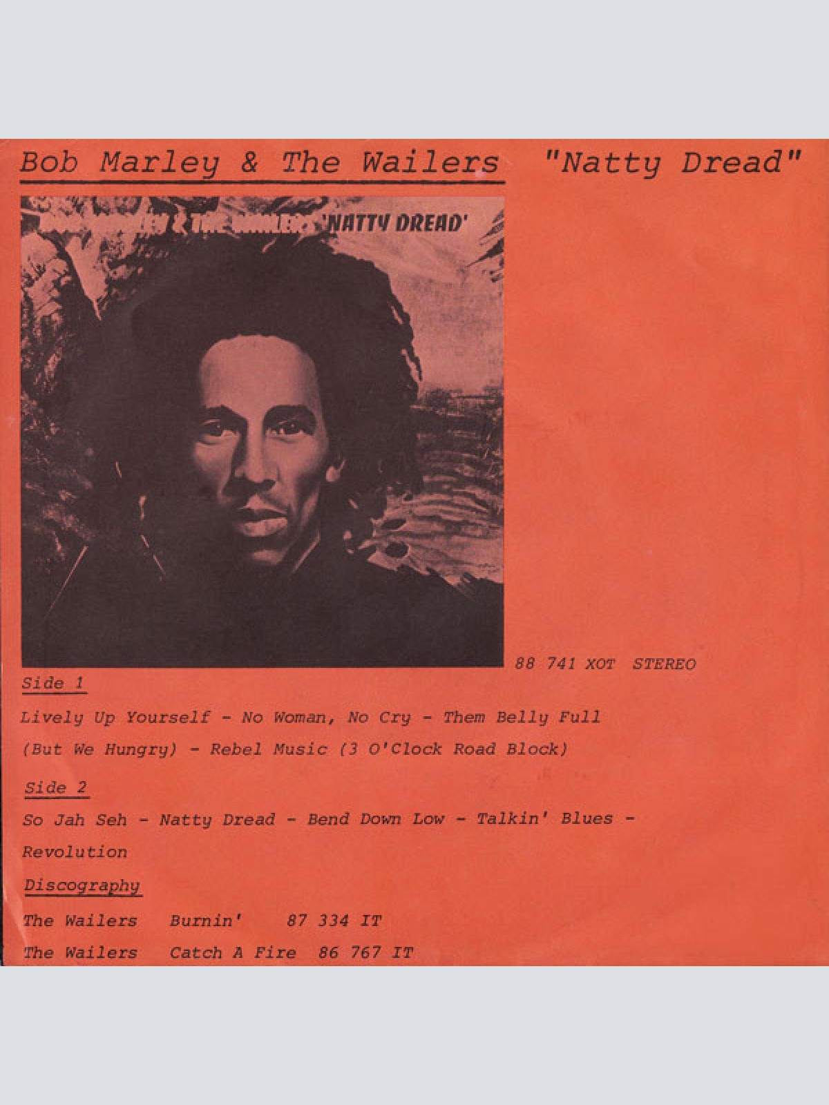 Vinyl / Bob Marley & The Wailers - No Woman, No Cry (Live At The Lyceum, London)