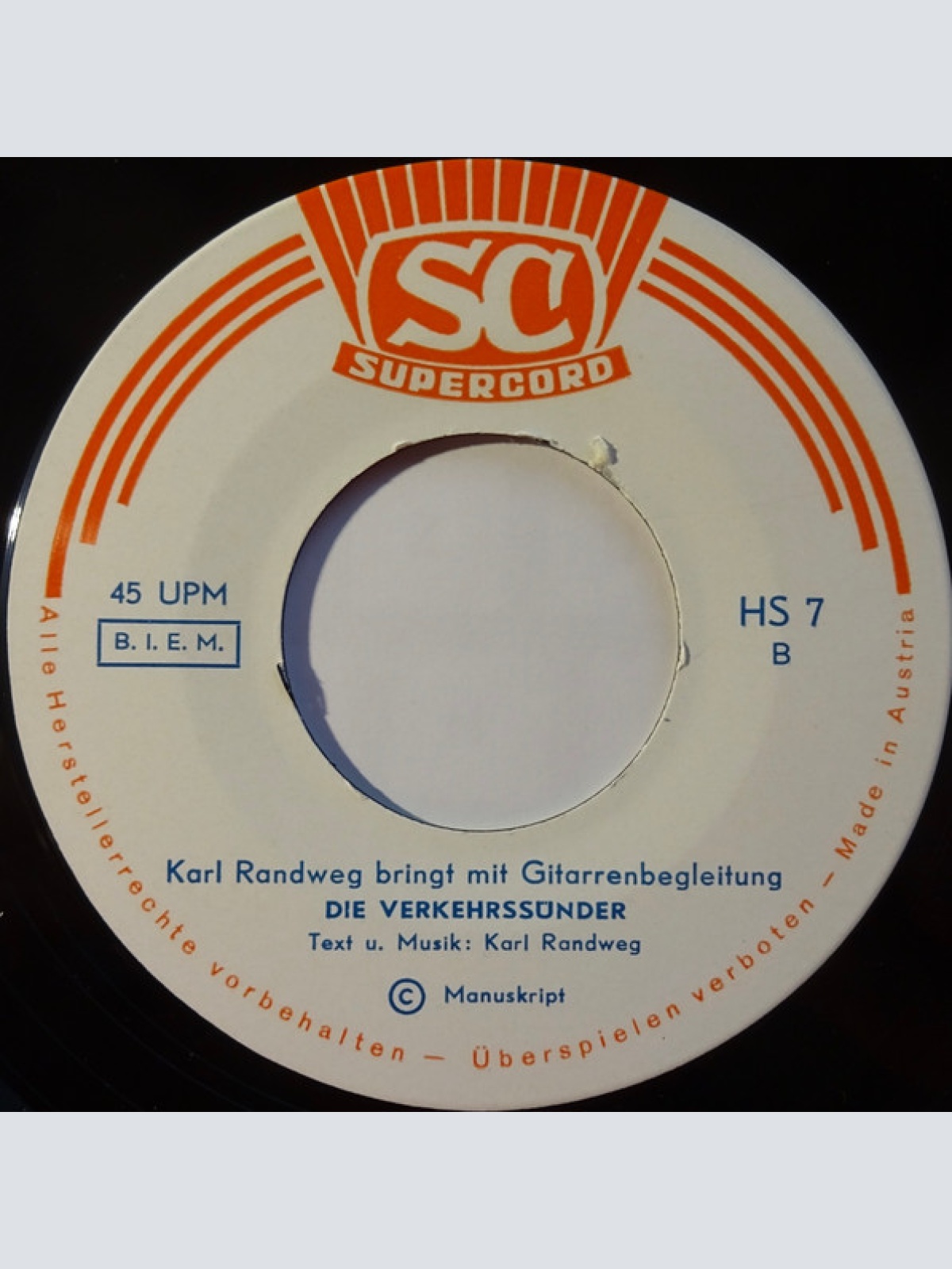 Vinyl / Karl Randweg - Karl Randweg