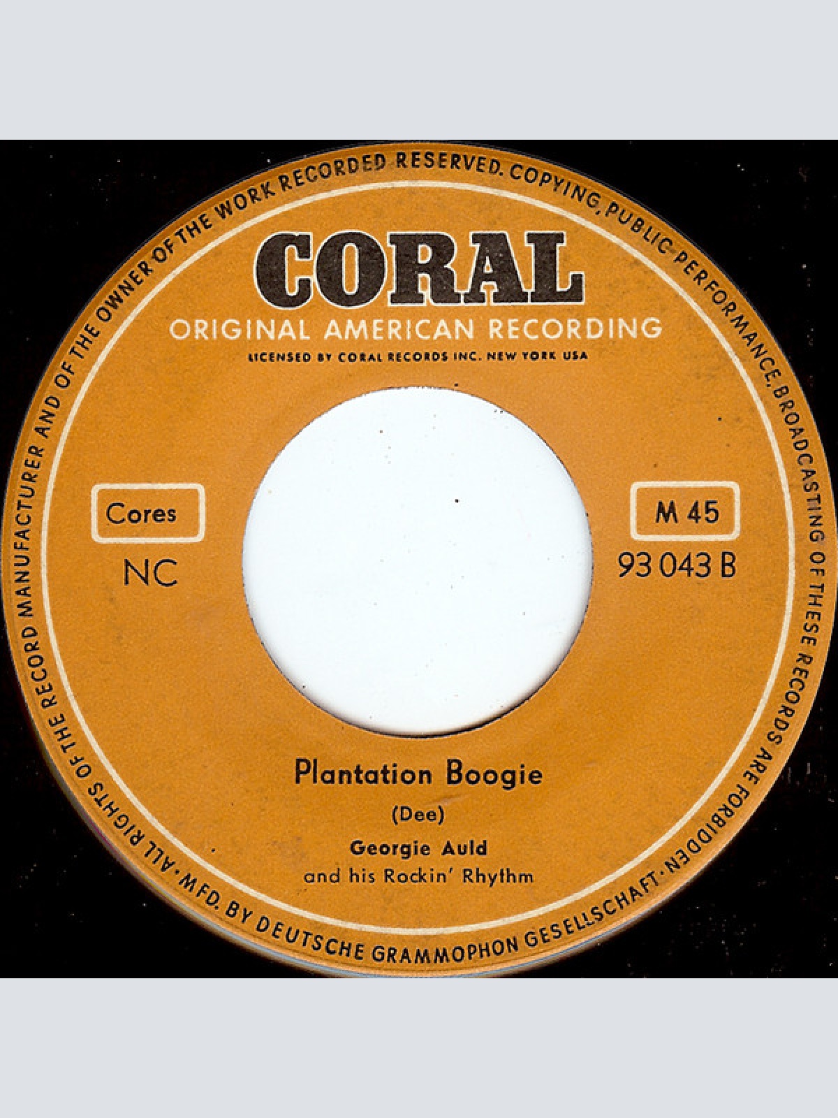Vinyl / Georgie Auld And His Rockin' Rhythm - Cherry Pink / Plantation Boogie