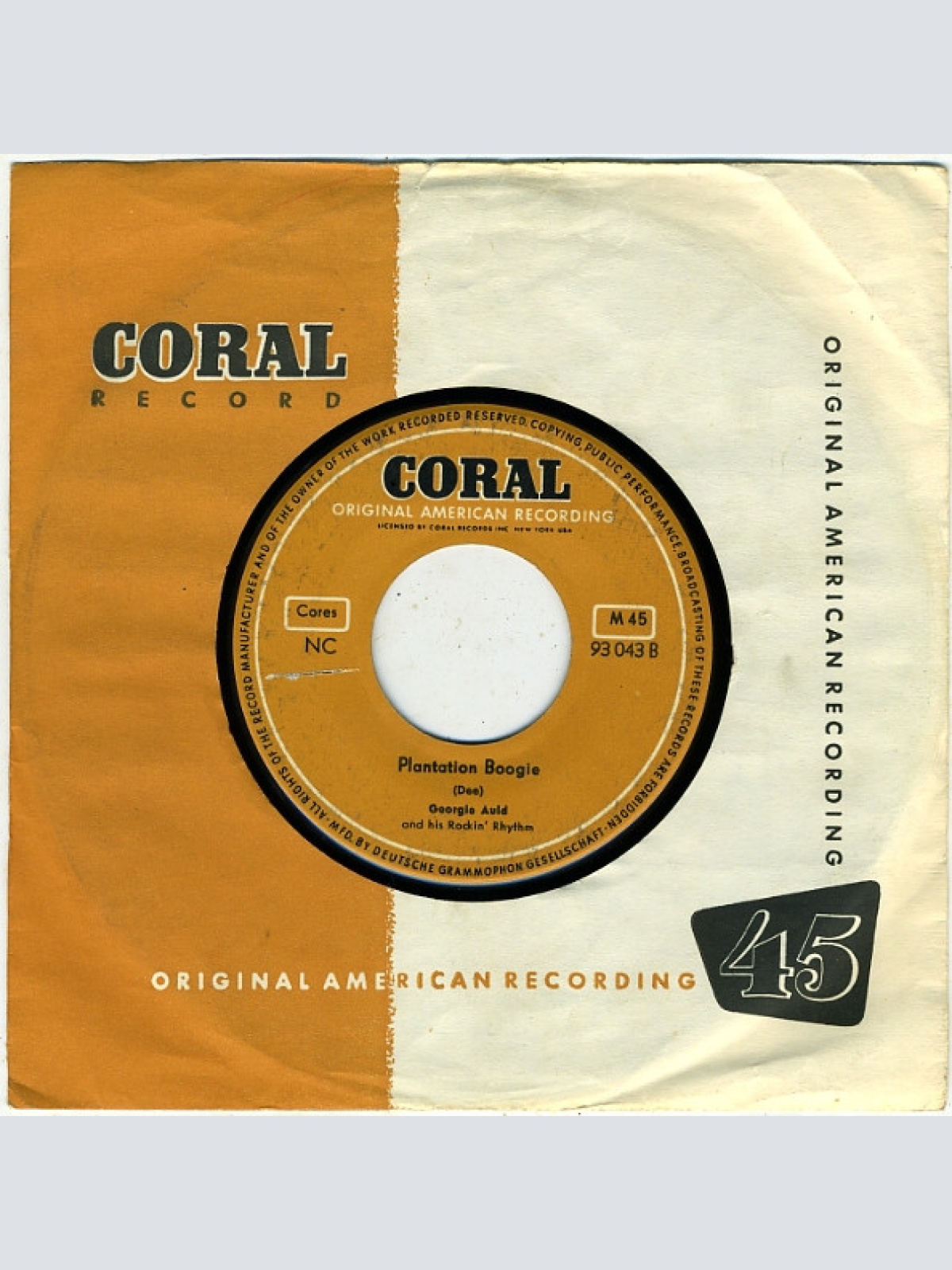 Vinyl / Georgie Auld And His Rockin' Rhythm - Cherry Pink / Plantation Boogie