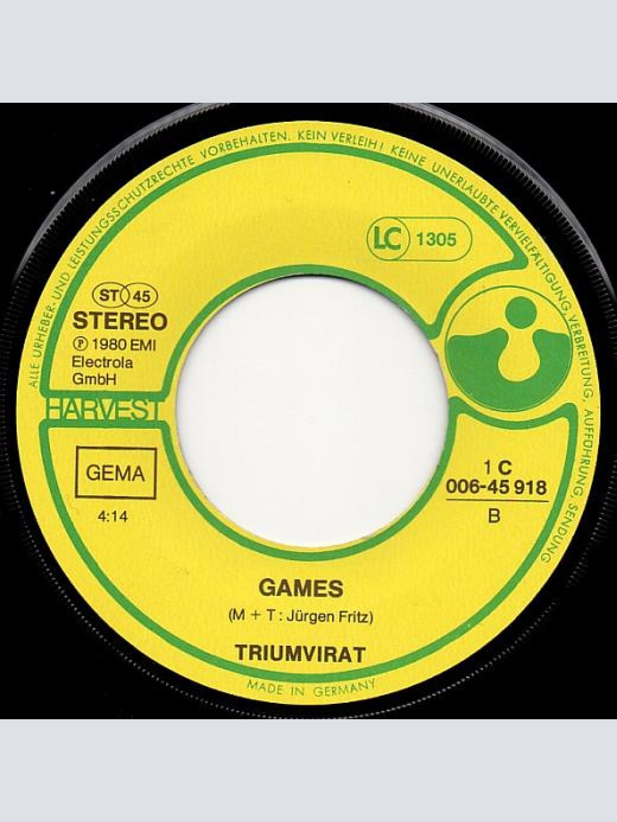 Vinyl / Triumvirat - Party Life / Games