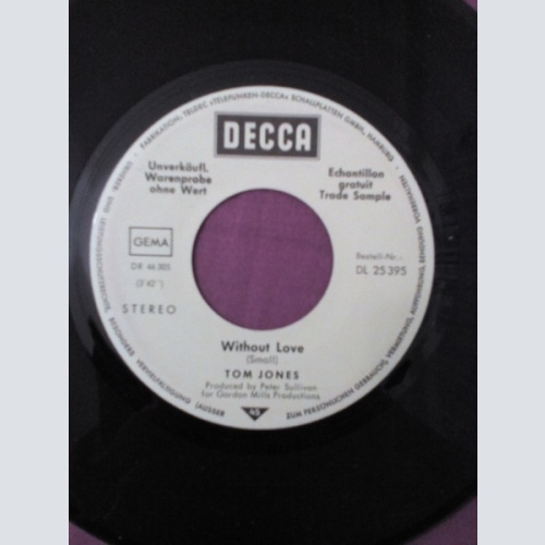 Vinyl / Tom Jones - Without Love