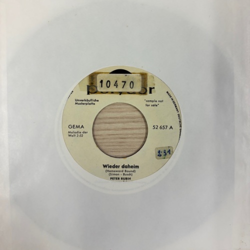 Vinyl / Peter Rubin - Wieder Daheim (Homeward Bound) / Immer War Sie Mein
