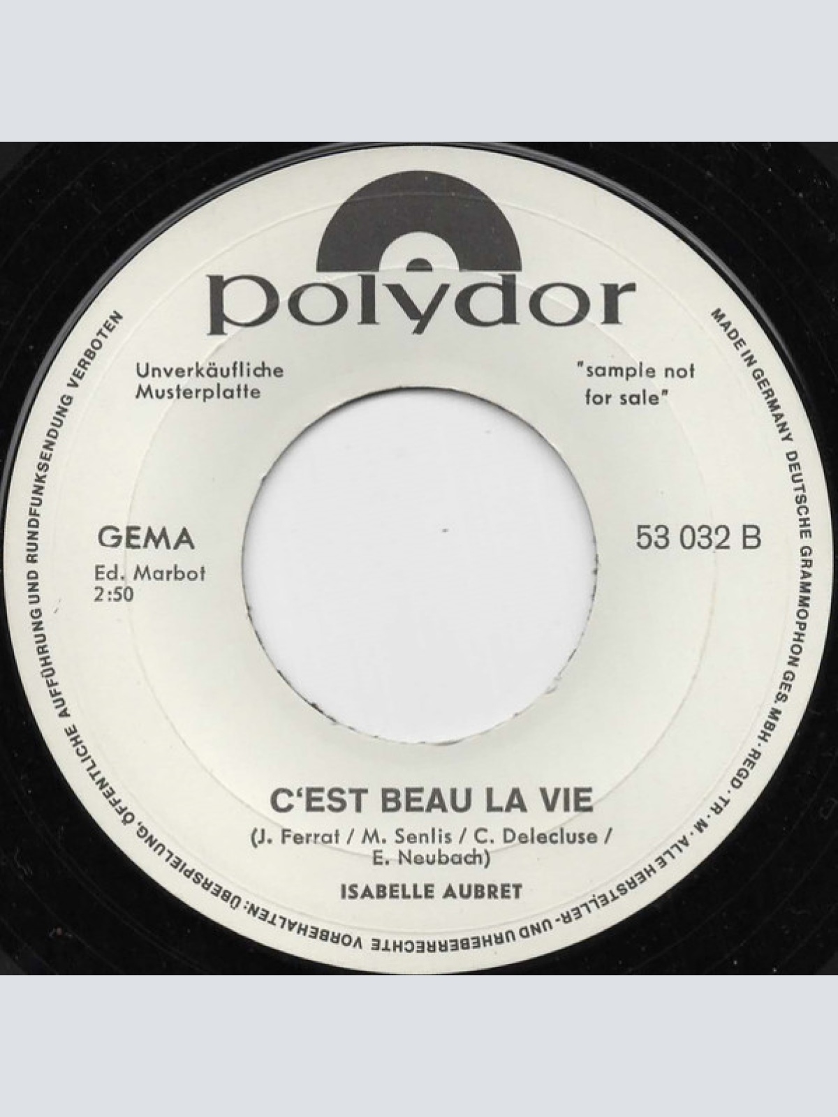 Vinyl / Isabelle Aubert* - Such Mich Dort, Wo Die Sonne Scheint