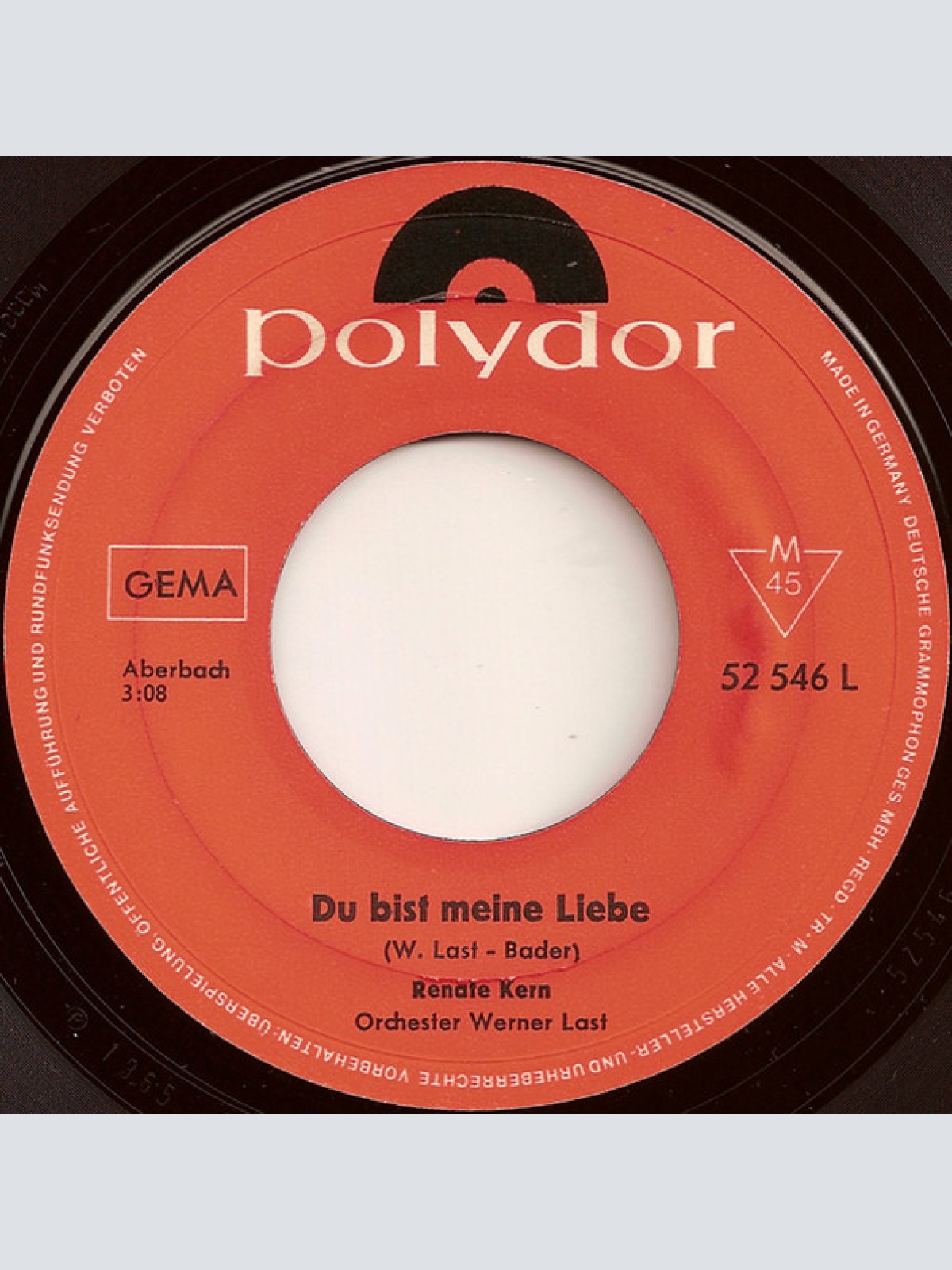 Vinyl / Renate Kern - Du Bist Meine Liebe / Kommt Nicht In Frage