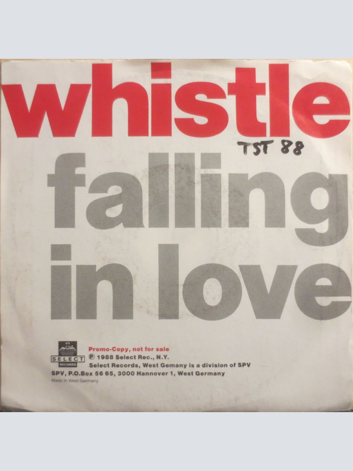 Vinyl / Whistle - Right Next To Me / Falling In Love