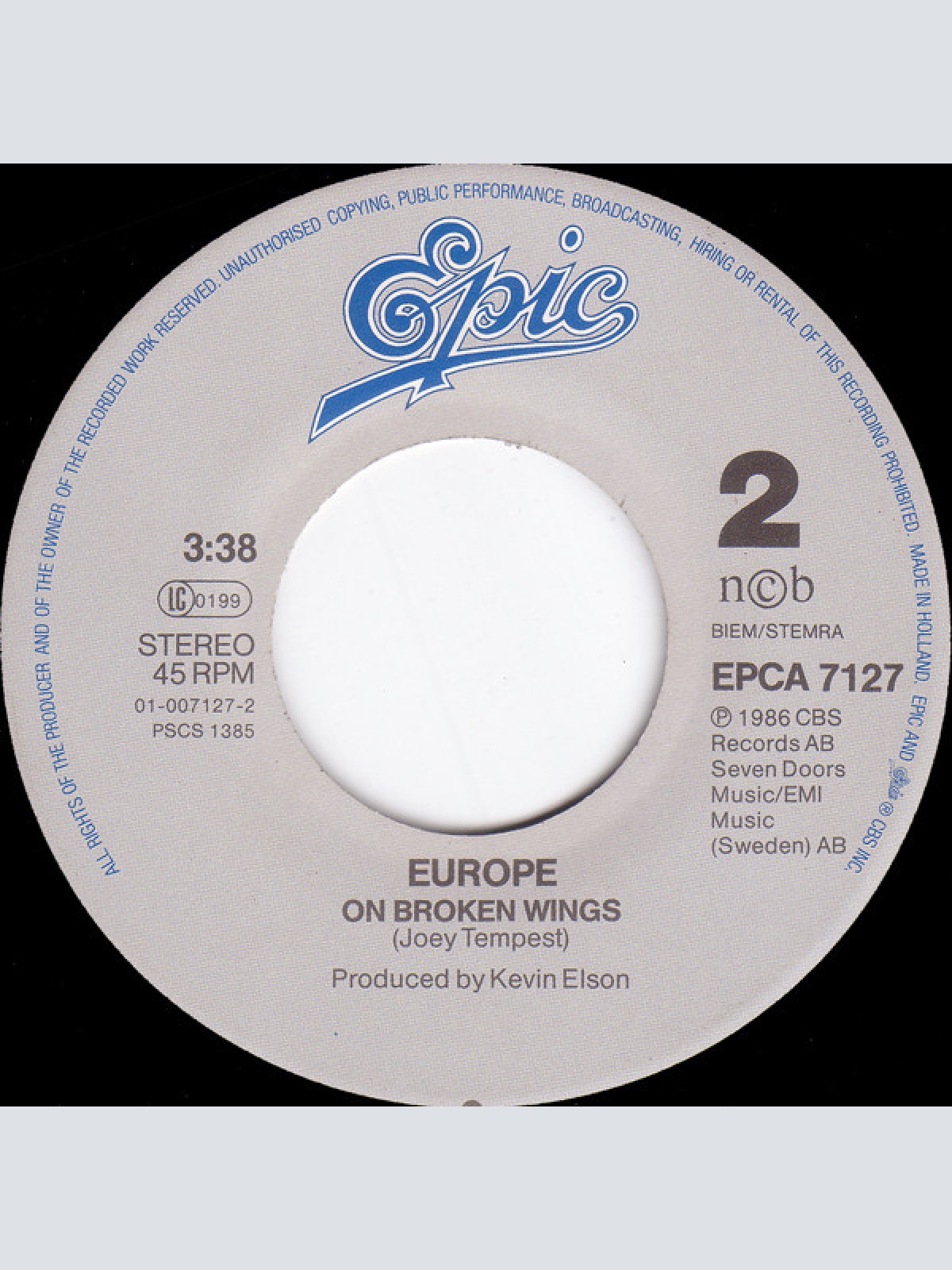 Vinyl / Europe (2) - The Final Countdown