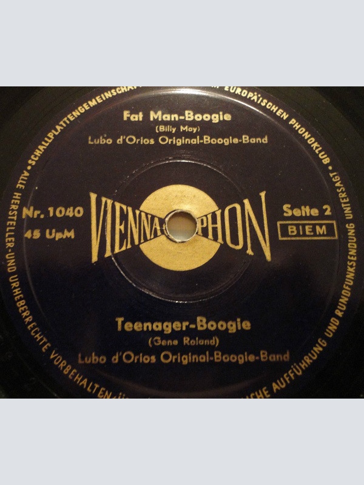 Vinyl / Lubo D'Orios Original-Boogie-Band - Boogie-Blues / The Mess Is Here / Fat Man-Boogie / Teenager-Boogie