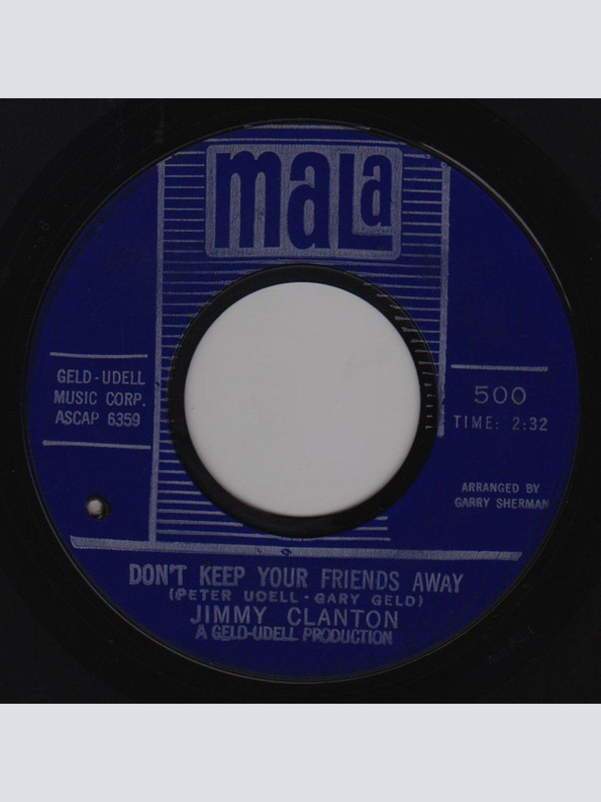 Vinyl / Jimmy Clanton - Hurting Each Other / Don't Keep Your Friends Away