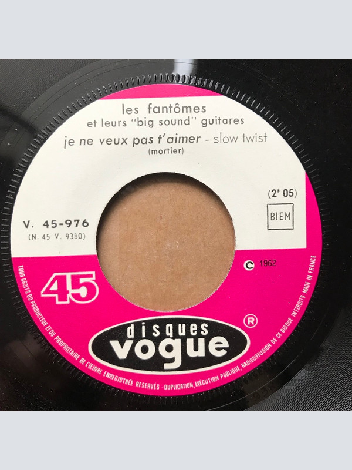 Vinyl / Les Fantômes Et Leurs "Big Sound" Guitares* - Walk Don't Run / Je Ne Veux Pas T'aimer