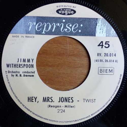 Vinyl / Jimmy Witherspoon - Hey, Mrs. Jones