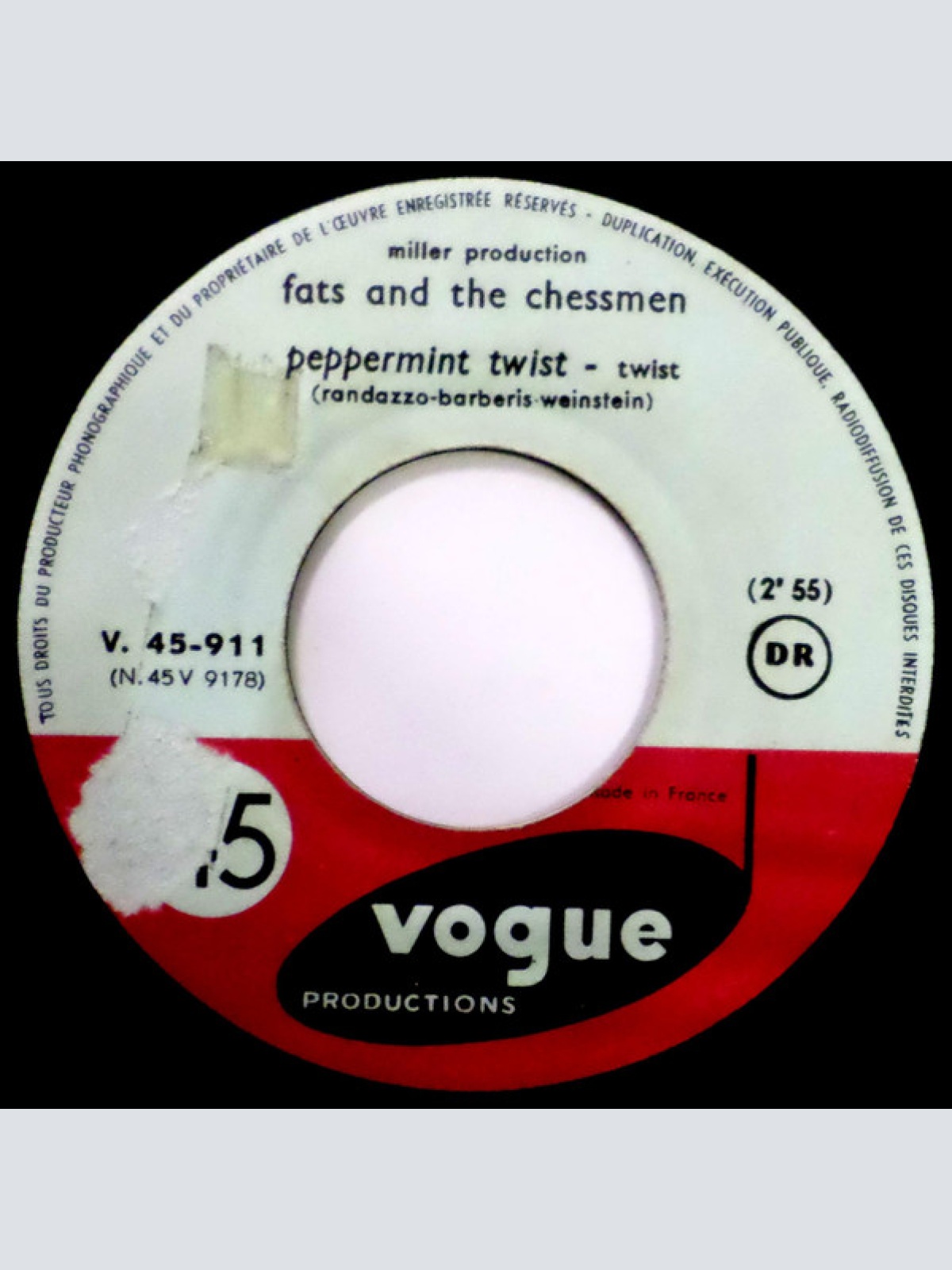 Vinyl / Fats And The Chessmen - Peppermint Twist