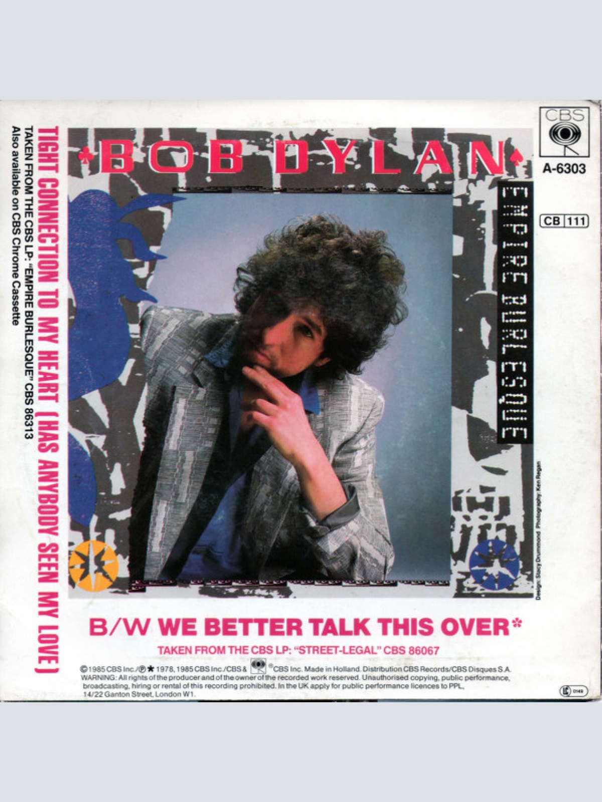 Vinyl / Bob Dylan - Tight Connection To My Heart (Has Anybody Seen My Love)