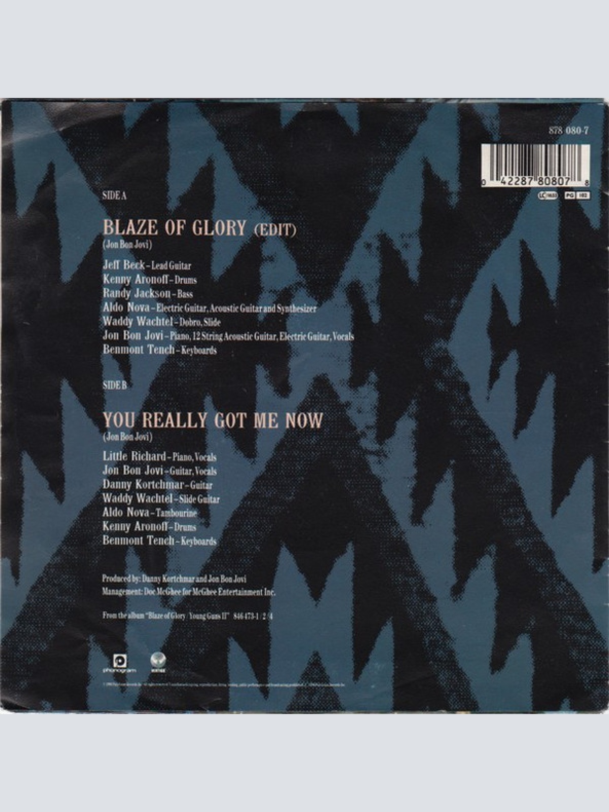 Vinyl / Jon Bon Jovi - Blaze Of Glory