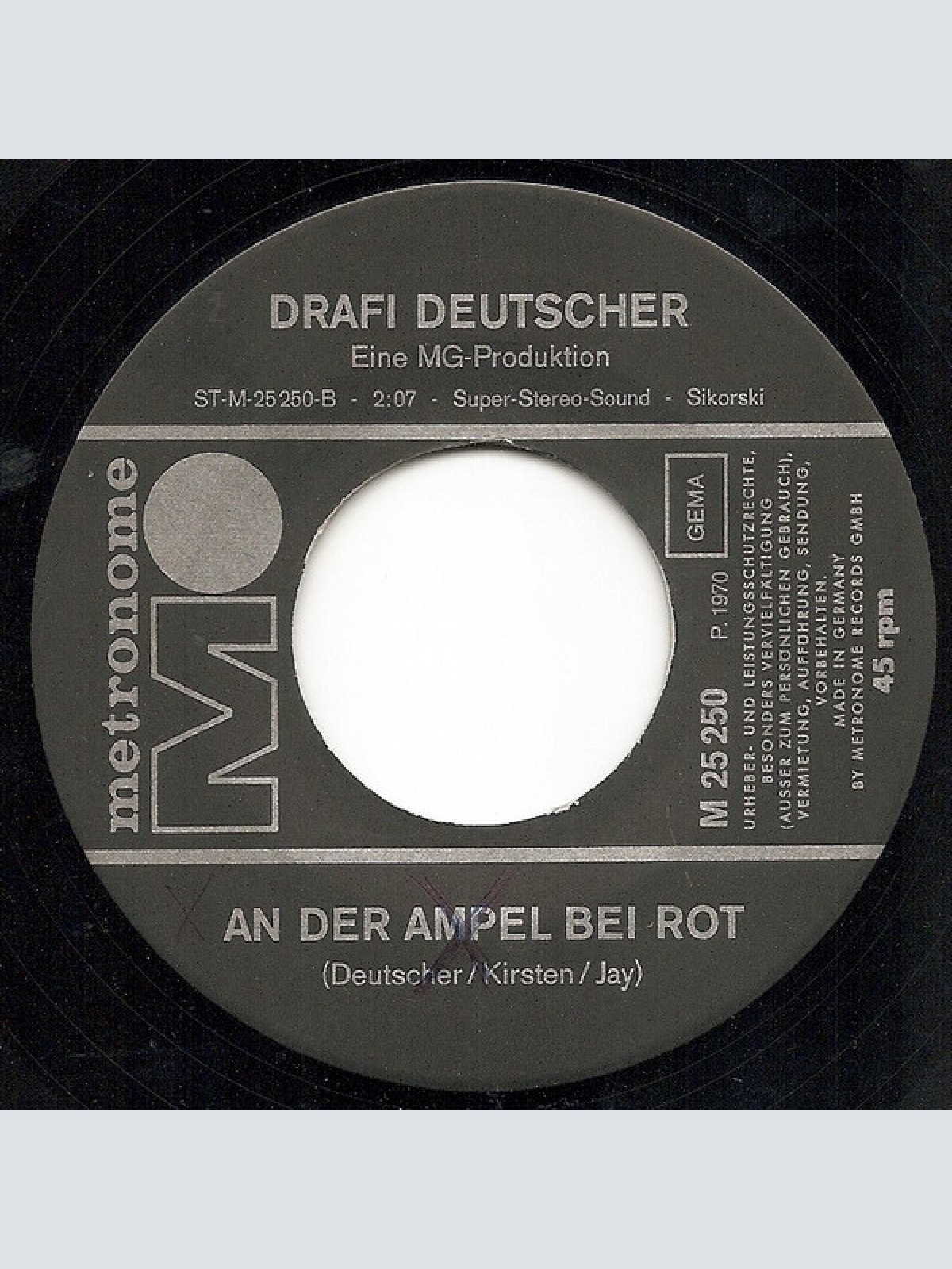 Vinyl / Drafi Deutscher - So Viel Glück Müsste Man Haben