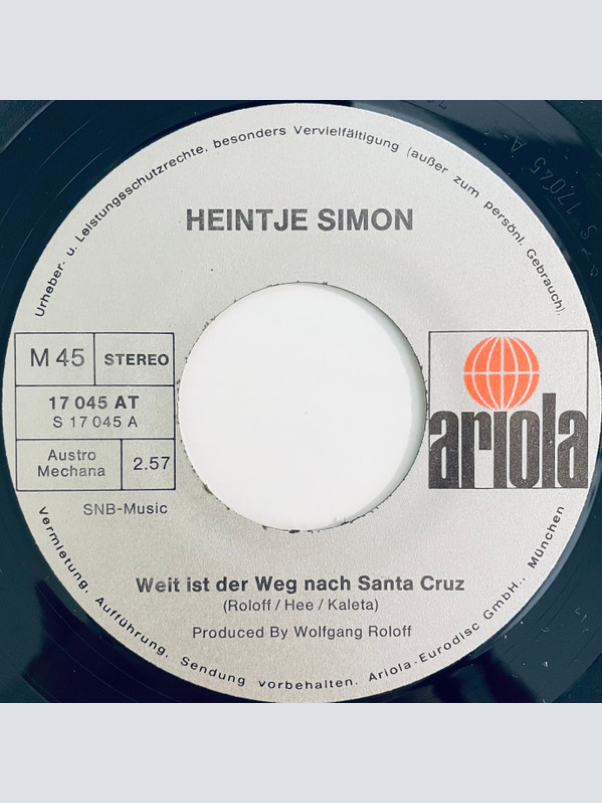 Vinyl / Heintje Simons* - Weit Ist Der Weg Nach Santa Cruz