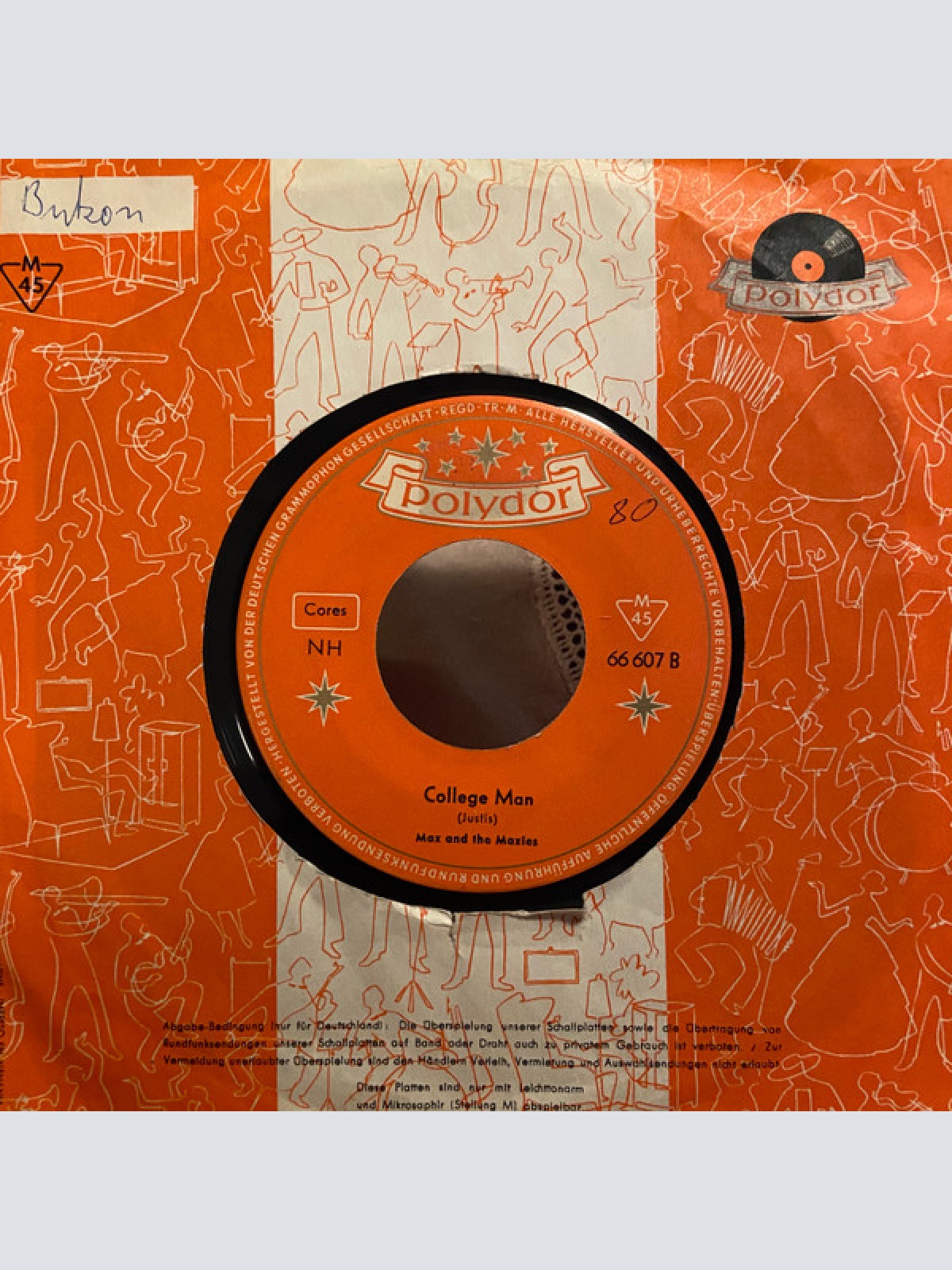 Vinyl / Max And The Maxies - Tequila / College Man