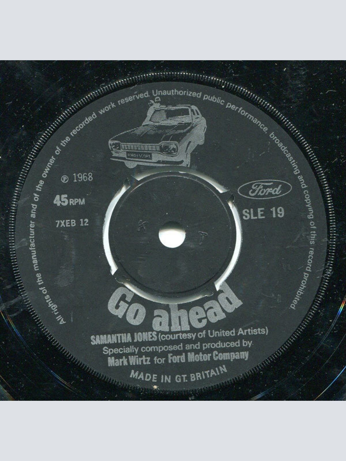 Vinyl / Samantha Jones - Ford Leads The Way / Go Ahead