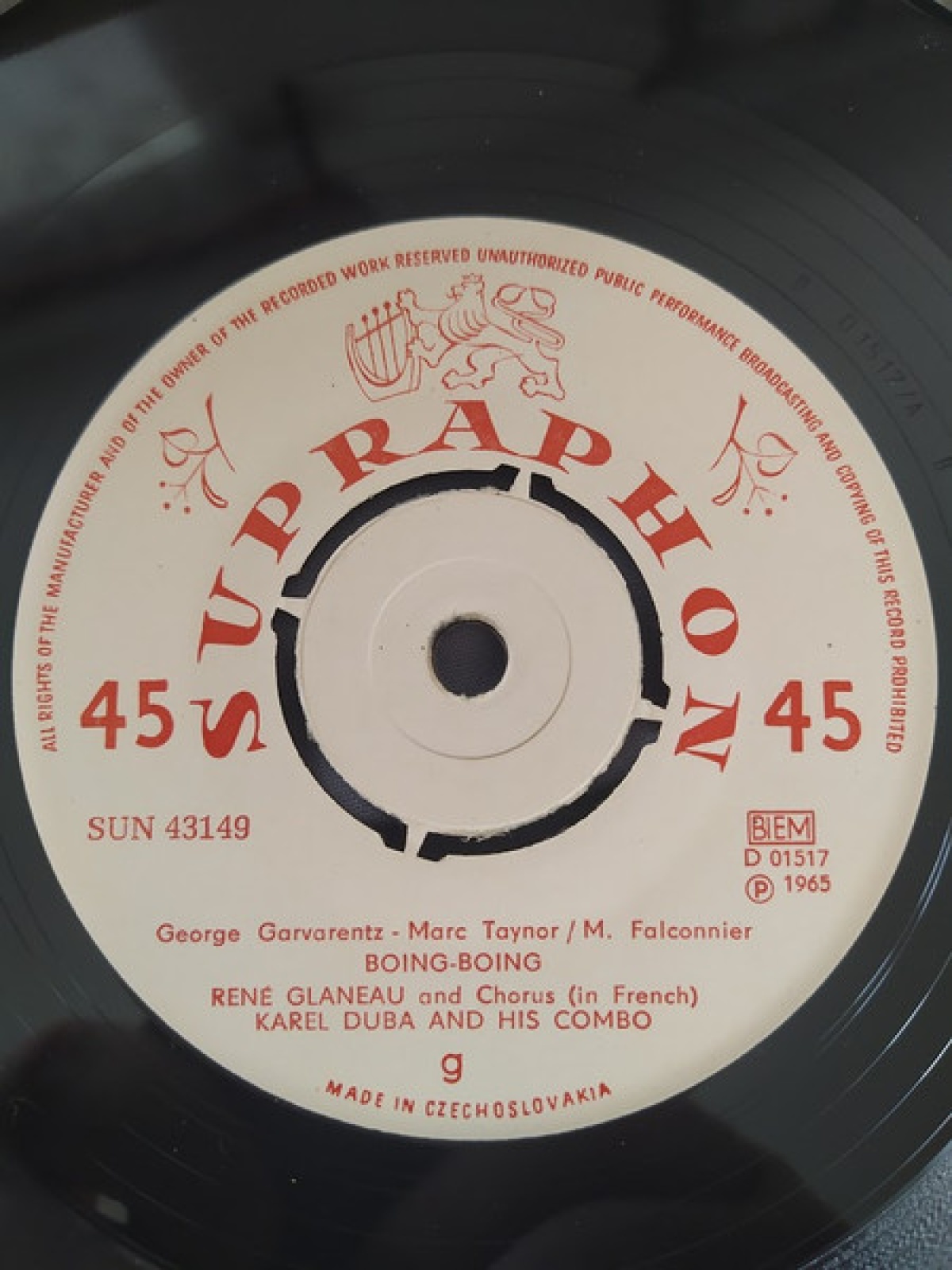 Vinyl / René Glaneau - Boing-Boing / Ne Delaisse Pas