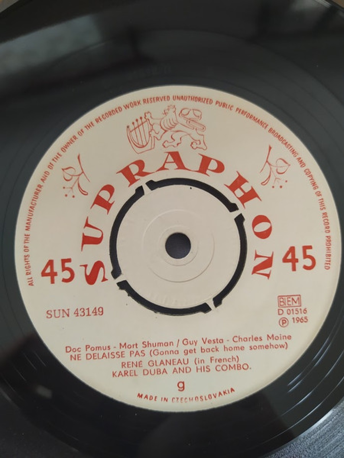 Vinyl / René Glaneau - Boing-Boing / Ne Delaisse Pas