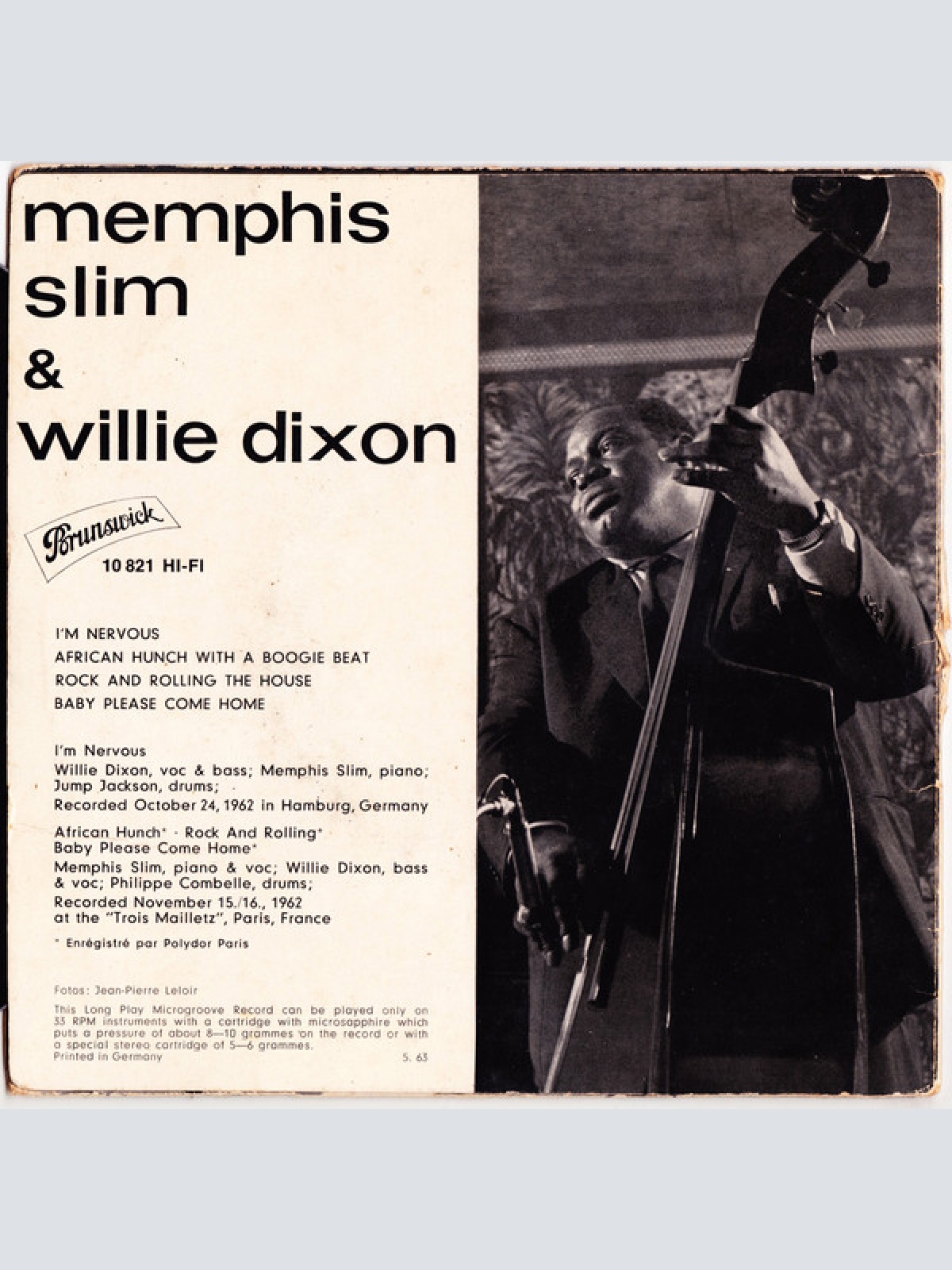 Vinyl / Memphis Slim / Willie Dixon - Memphis Slim & Willie Dixon