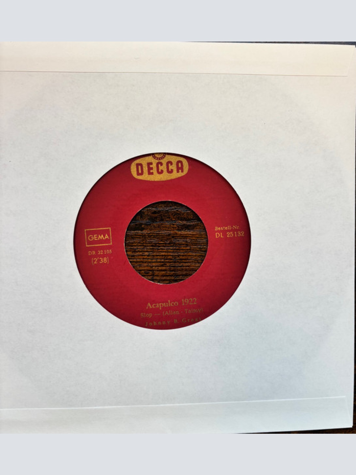 Vinyl / Johnny B. Great - Acapulco 1922