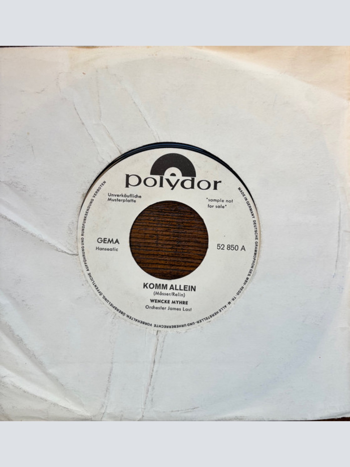 Vinyl / Wencke Myhre - Komm Allein