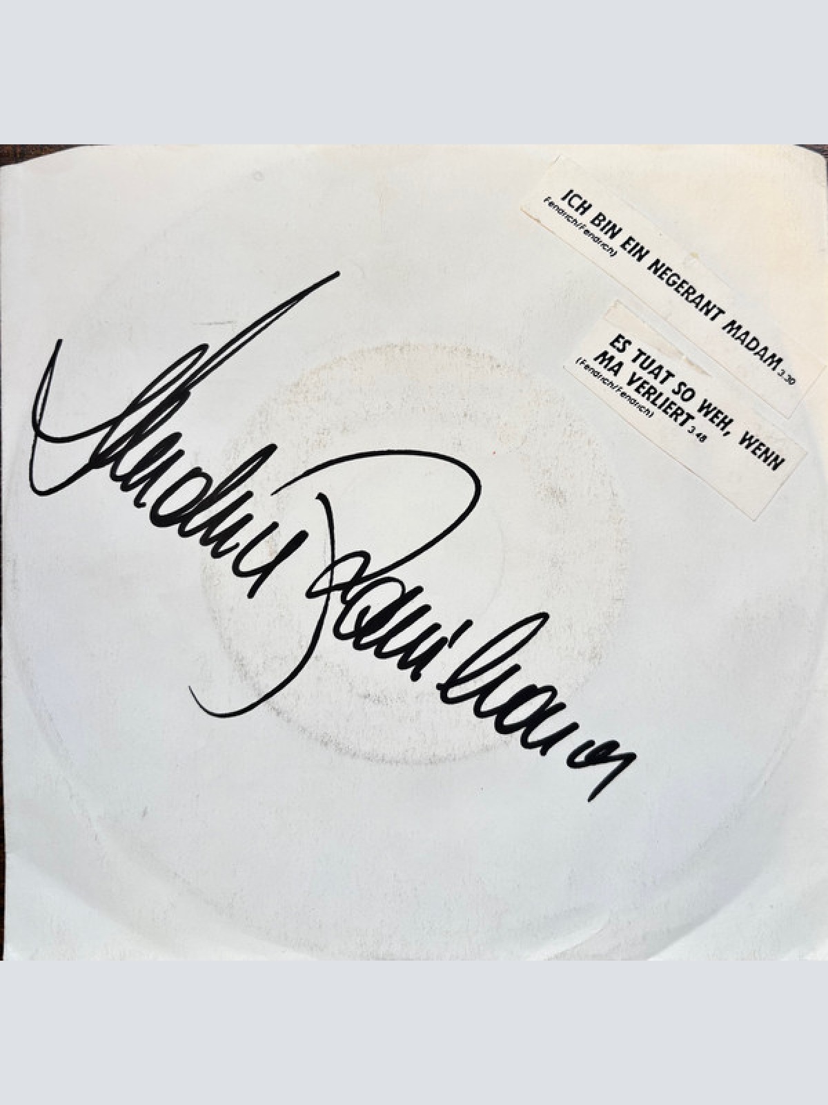 Vinyl / Rainhard Fendrich - Ich Bin Ein Negerant Madam