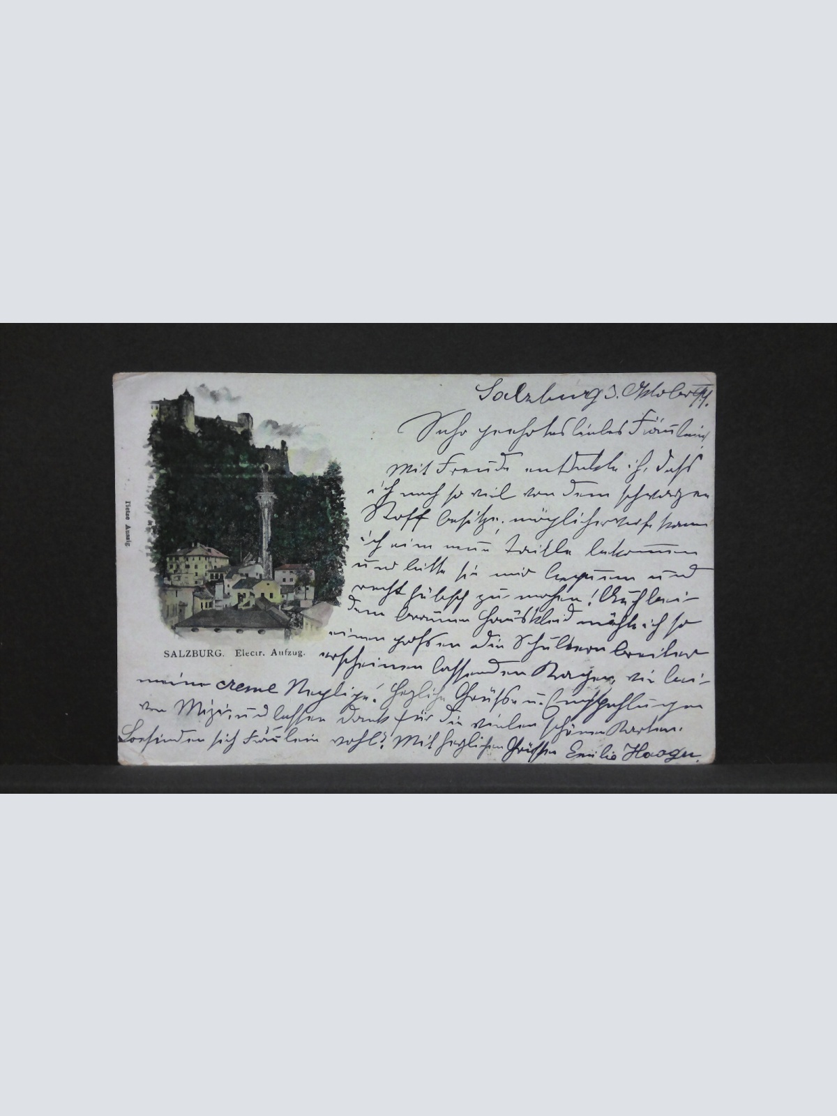 Salzburg Electrischer Aufzug Zeichnung JW165865