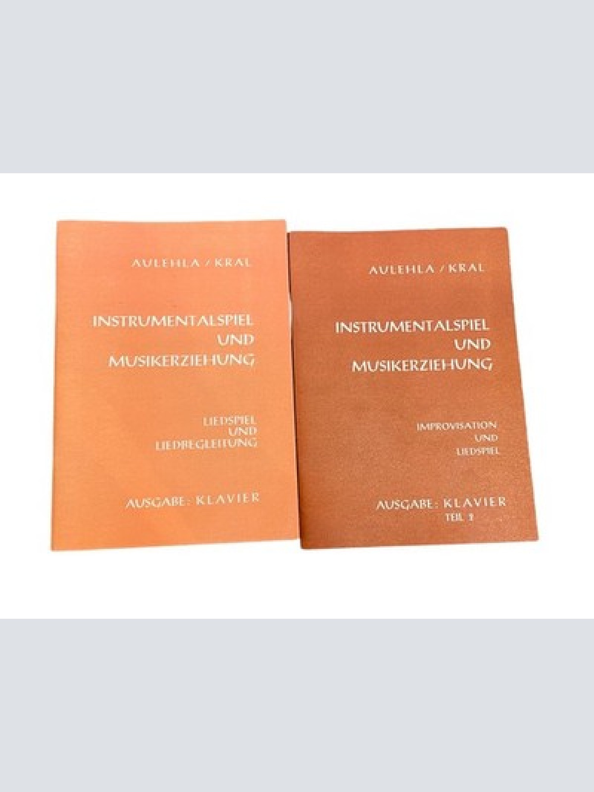 2687 Aulehla INSTRUMENTALSPIEL UND MUSIKERZIEHUNG 2 BÄNDE +Abb 2