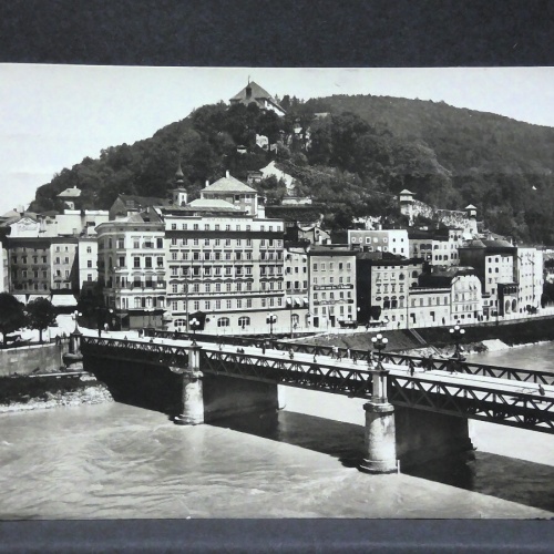 Salzburg Staatsbrücke mit Hotel Stein Salzach JW74135