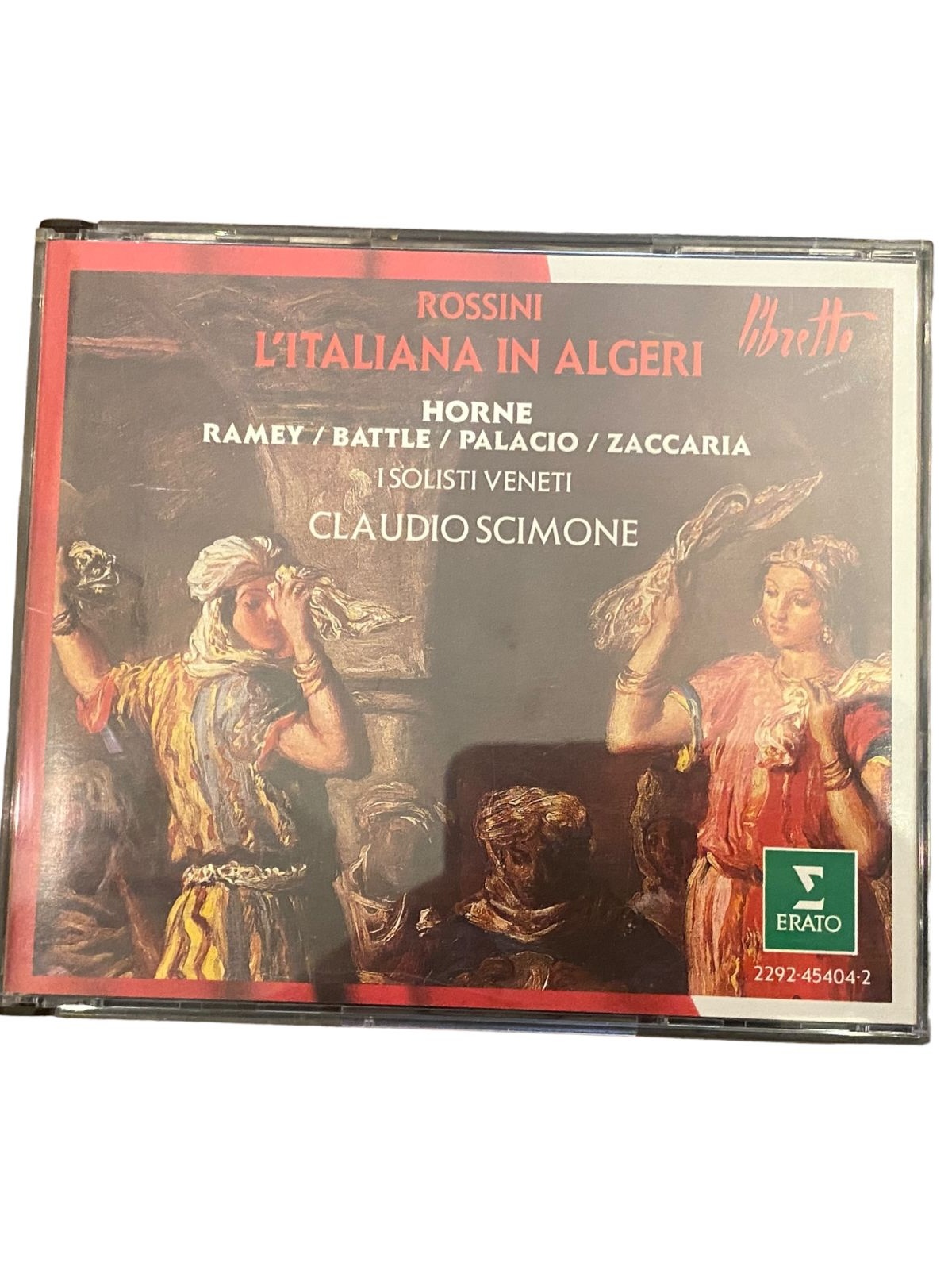 3949 Rossini L'ITALIANA IN ALGERI - LIBRETTO HC Claudio Scimone 2CDS
