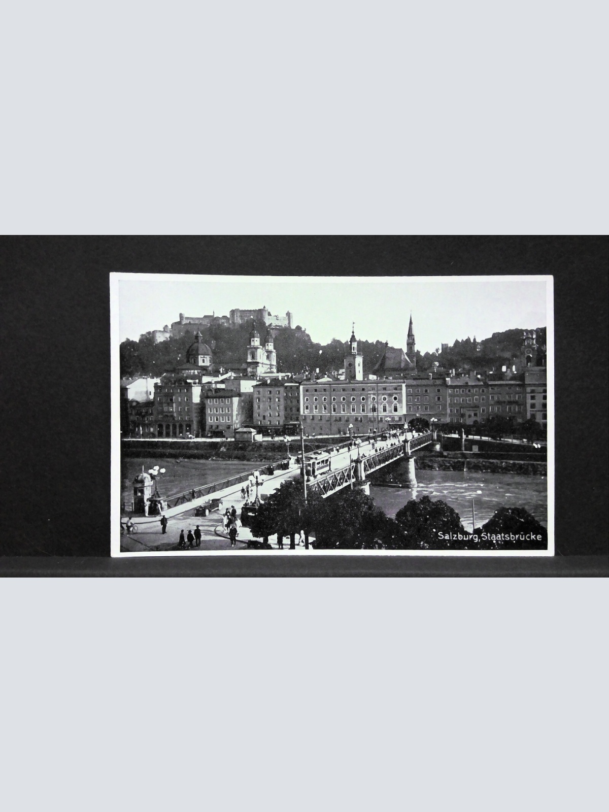 Salzburg Staatsbrücke Festung Hohensalzburg JW165878